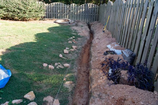 Trench Drain Installation in Easton