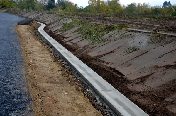 Slope Drainage Installation in Easton