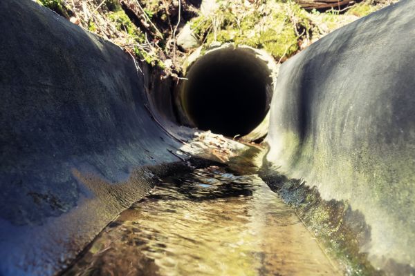 Drainage Swale Installation in Easton