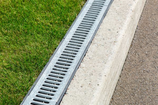 Courtyard Drain Installation in Easton